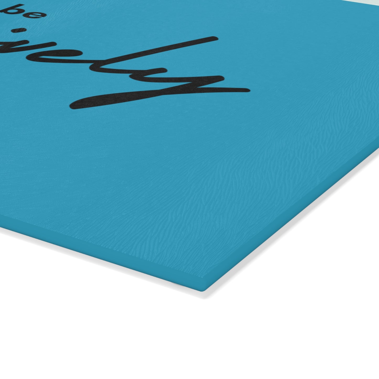 Glass Cutting Board - Grateful (teal)