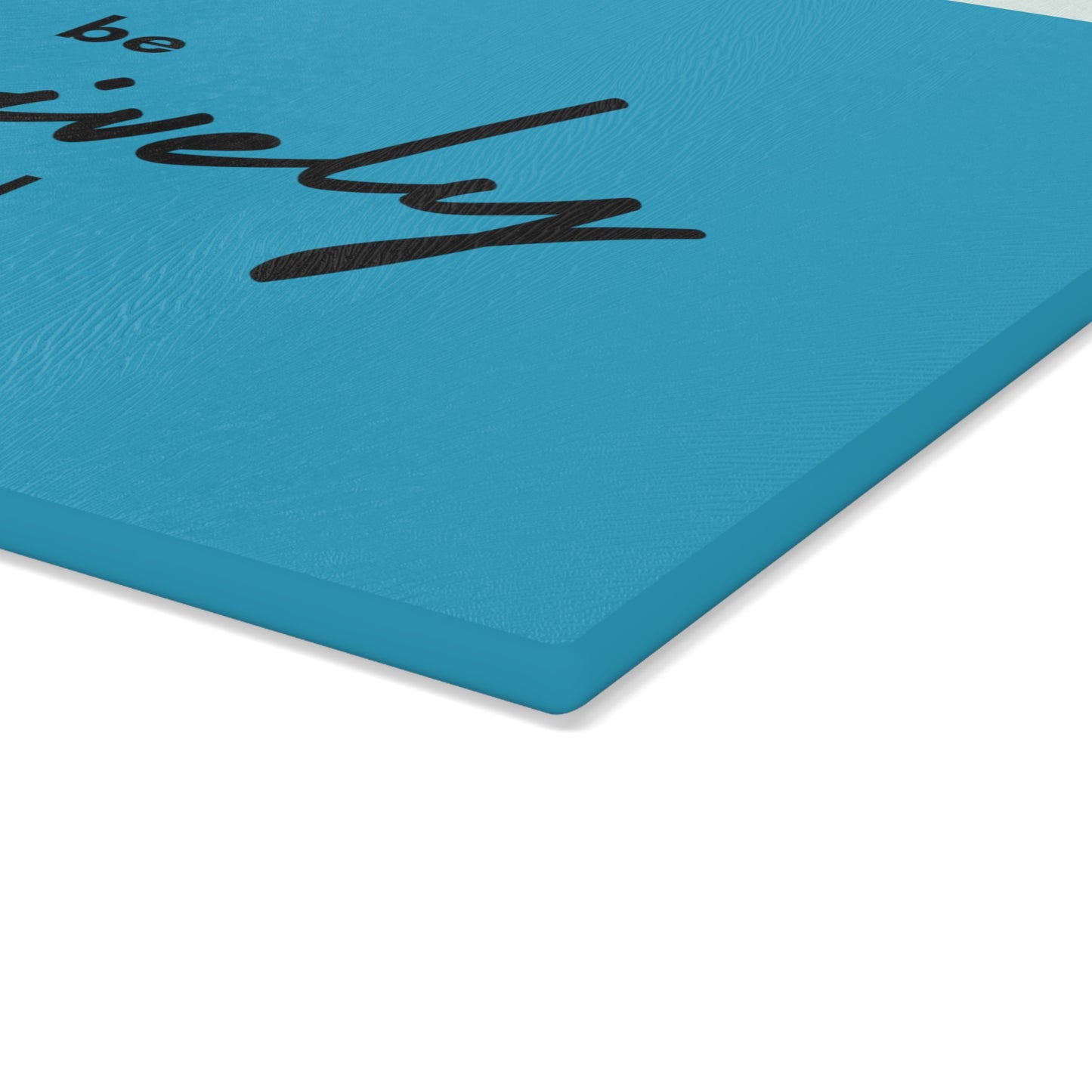 Glass Cutting Board - Grateful (teal)