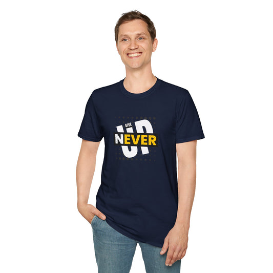 Never Give Up - Unisex Softstyle T-Shirt