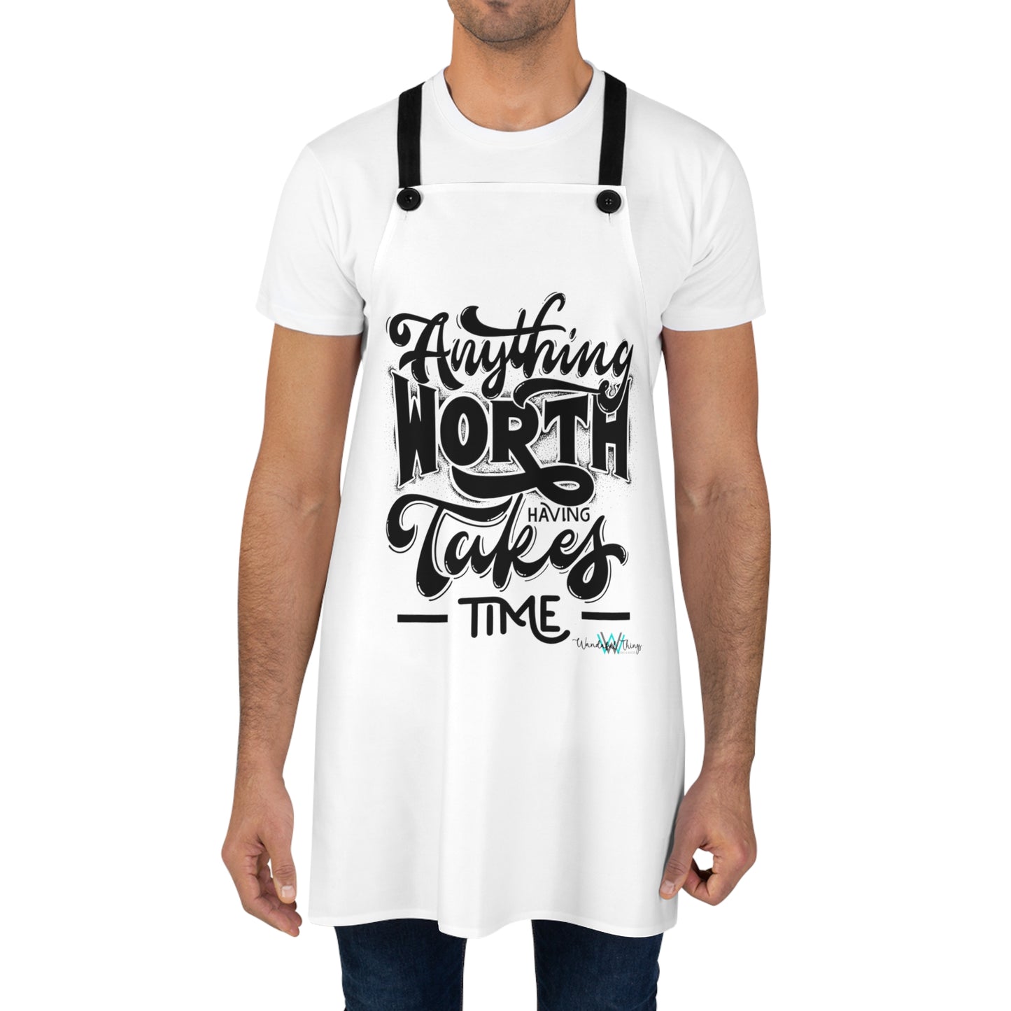 Anything Worth Having (white) - Apron (AOP)