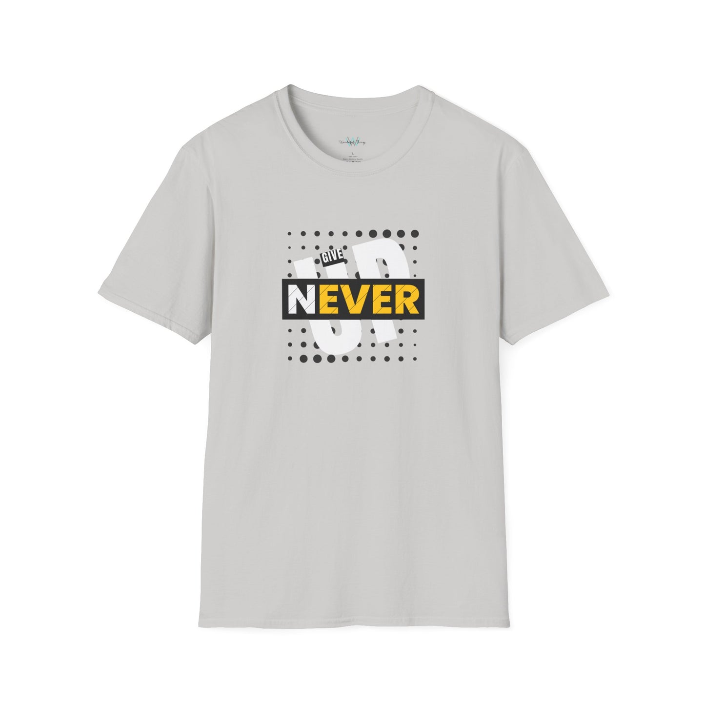 Never Give Up - Unisex Softstyle T-Shirt