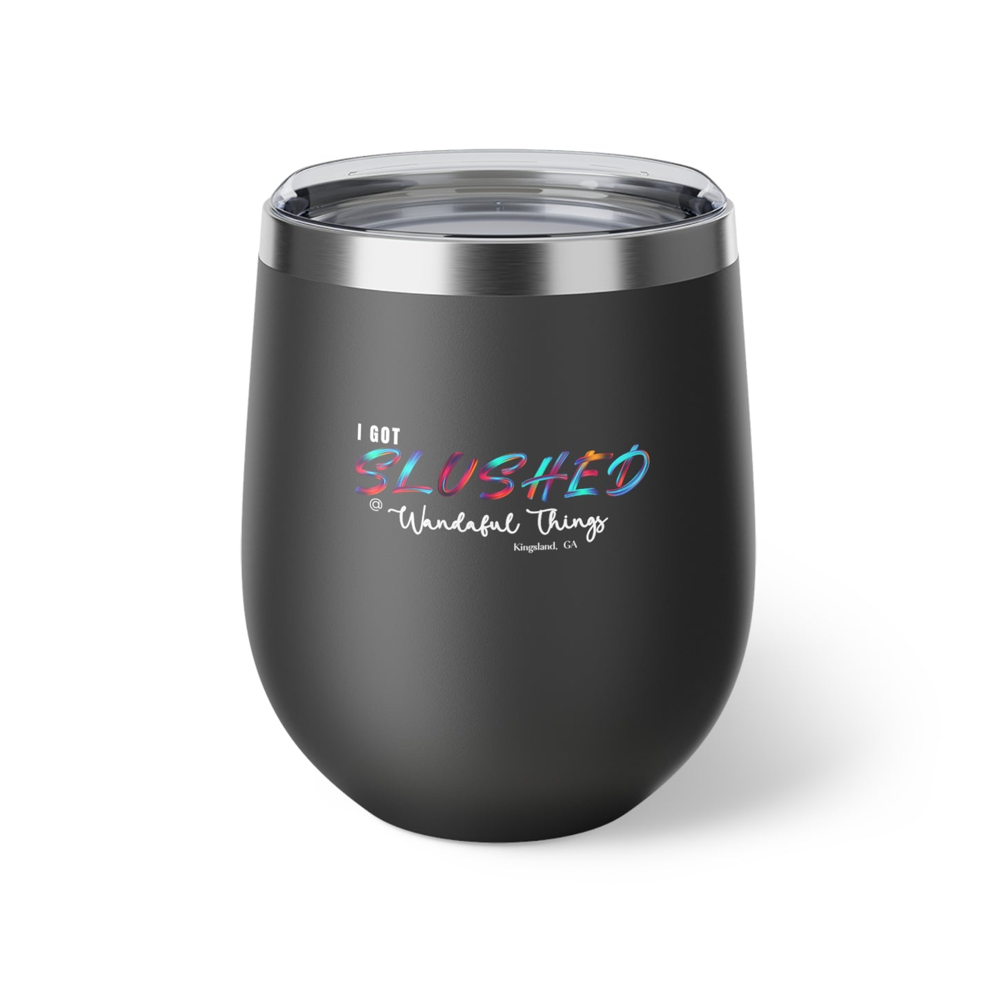 Slushed (Black) - Copper Vacuum Insulated Cup, 12oz