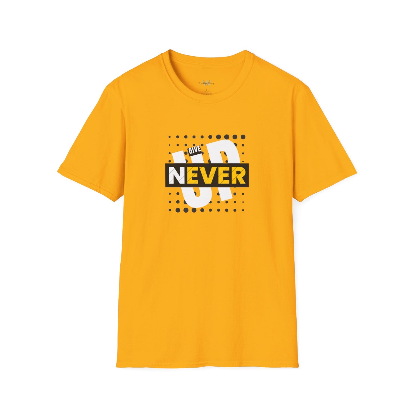 Never Give Up - Unisex Softstyle T-Shirt