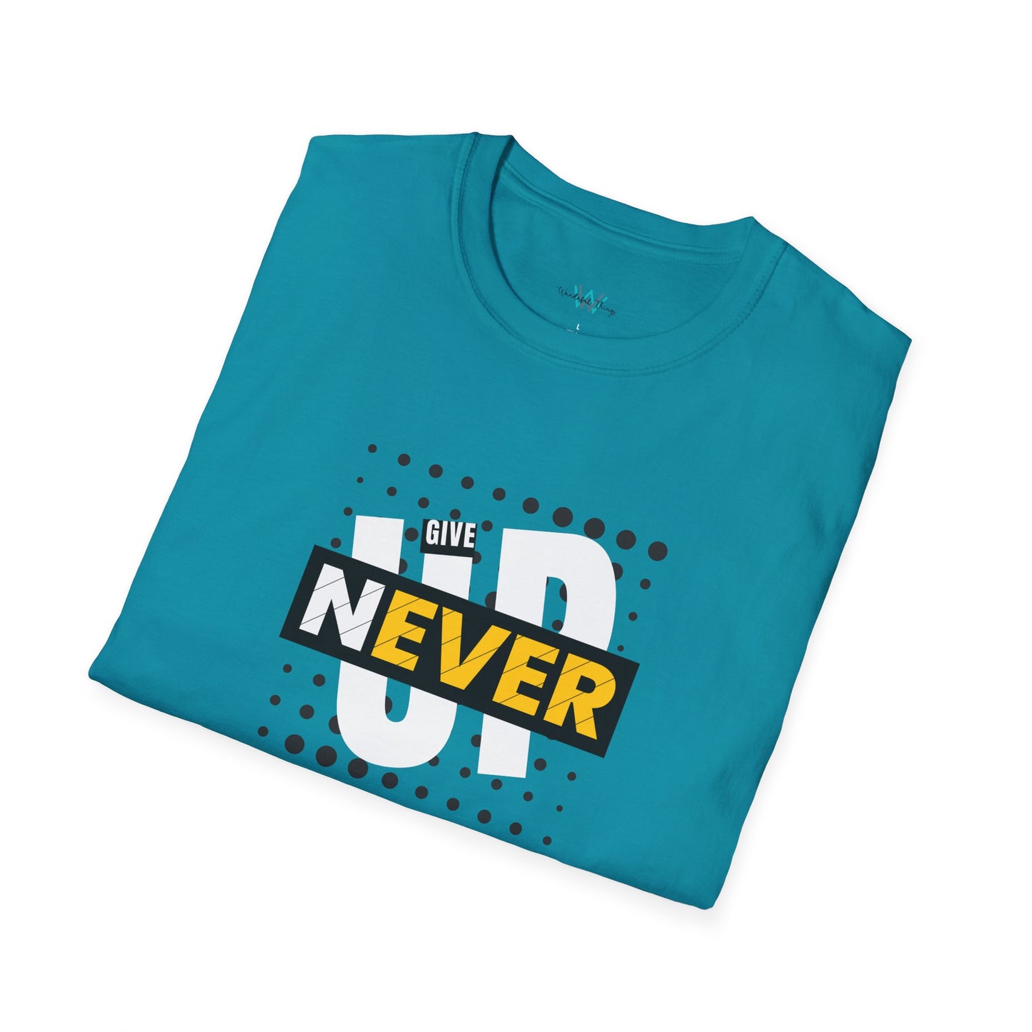 Never Give Up - Unisex Softstyle T-Shirt