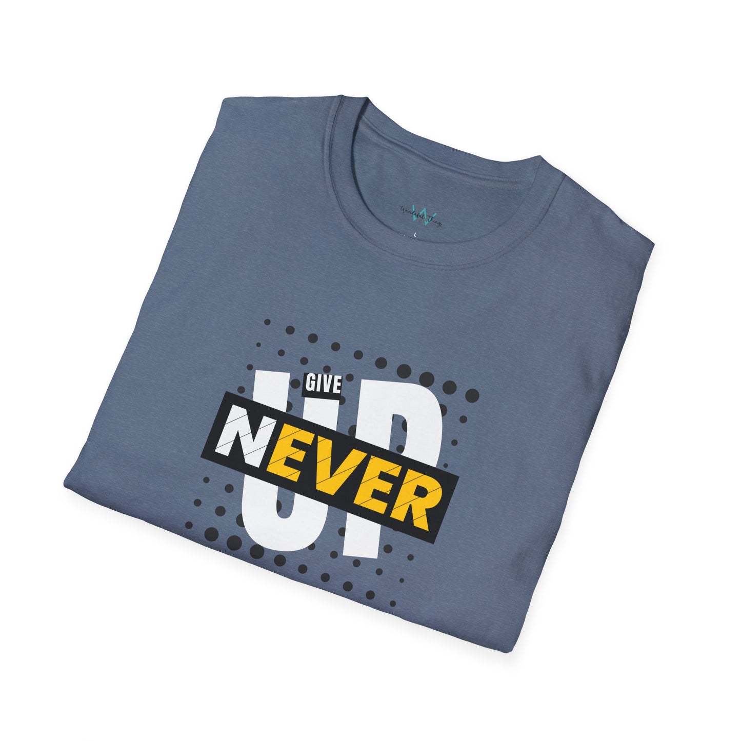 Never Give Up - Unisex Softstyle T-Shirt