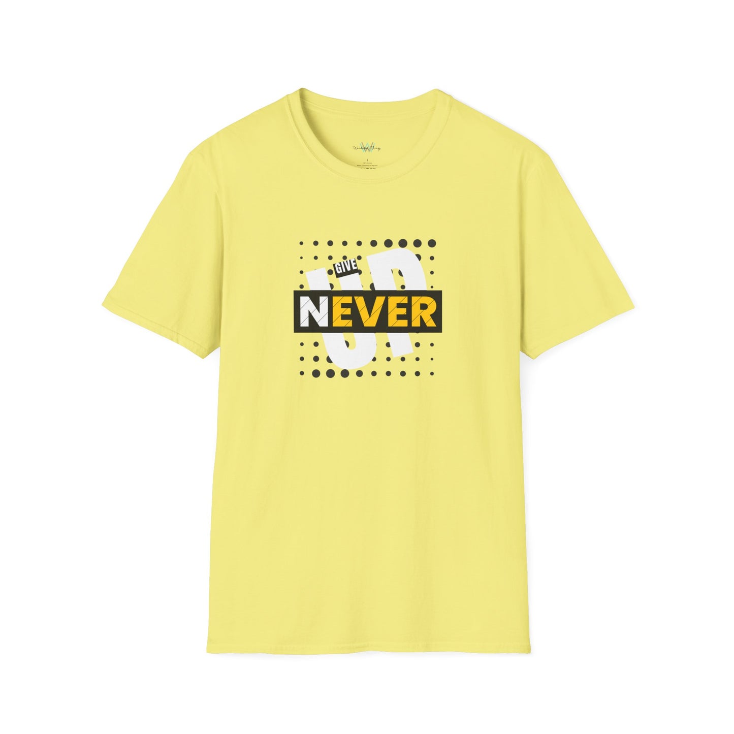 Never Give Up - Unisex Softstyle T-Shirt