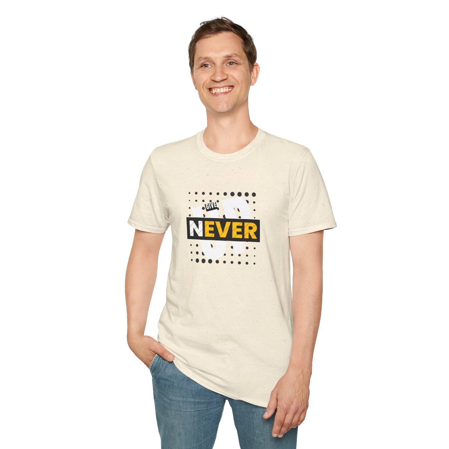 Never Give Up - Unisex Softstyle T-Shirt