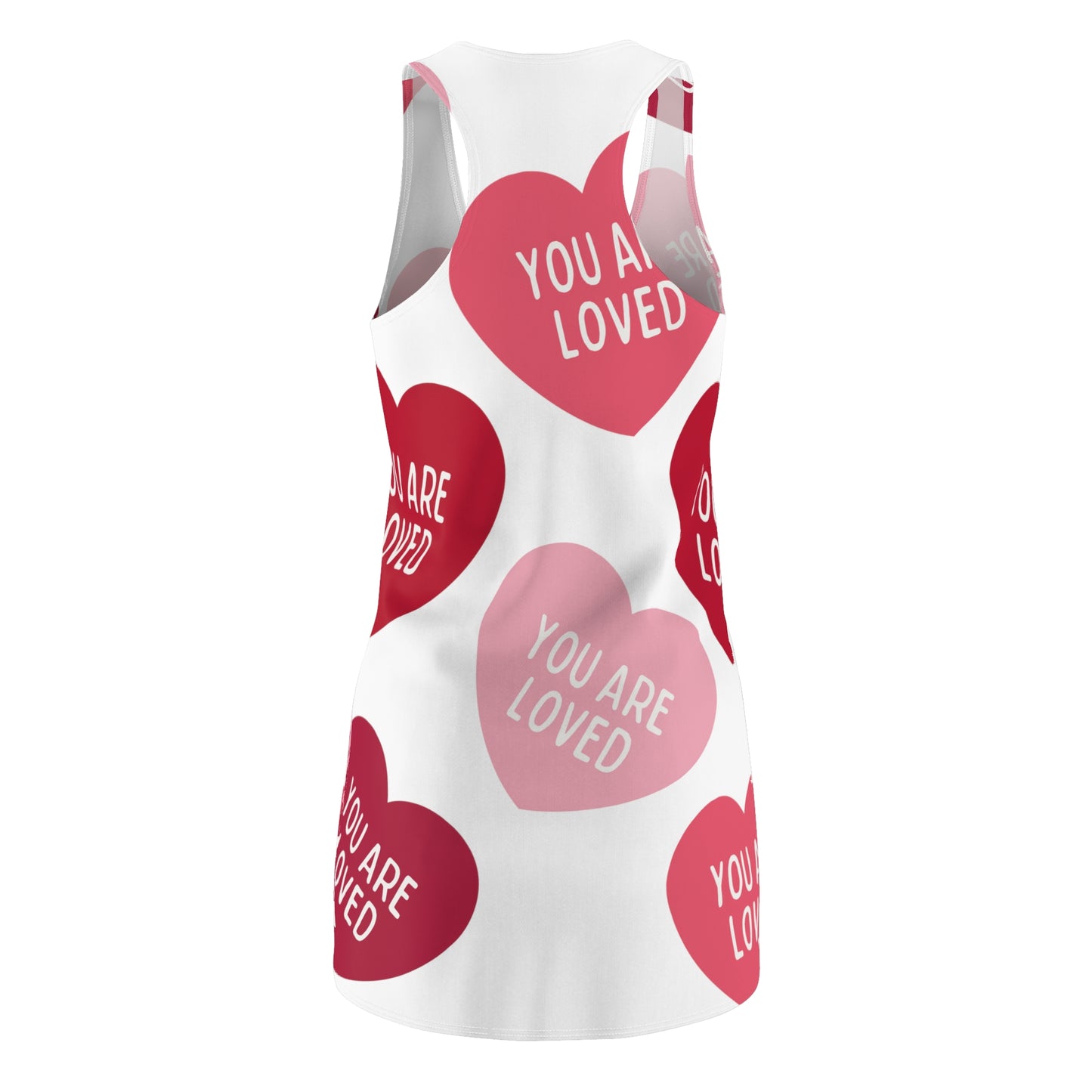 You are loved -Women's Cut & Sew Racerback Dress (AOP)