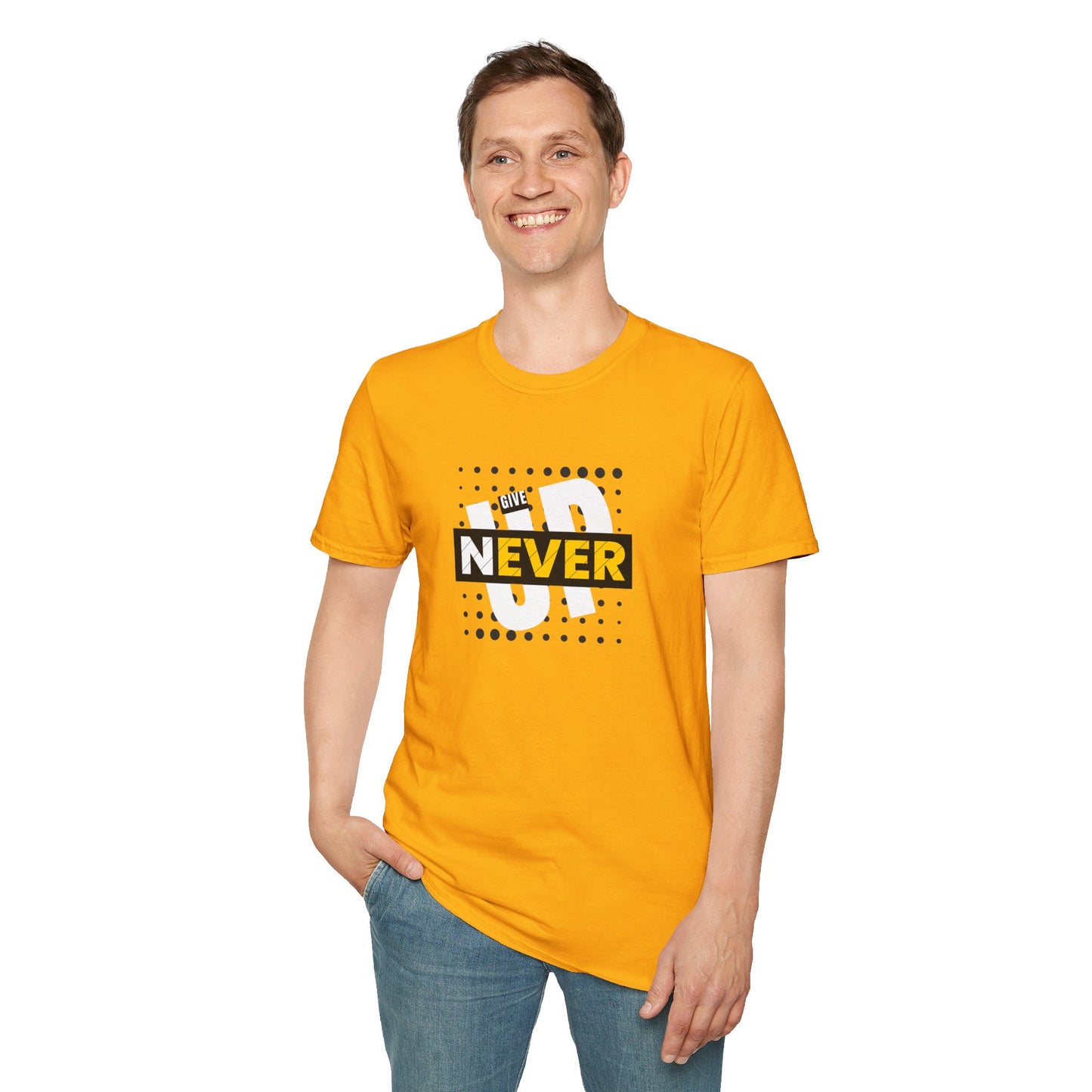 Never Give Up - Unisex Softstyle T-Shirt