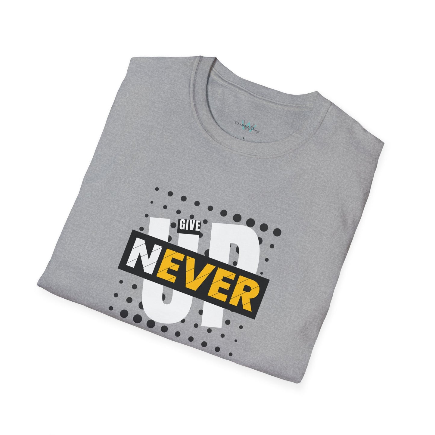 Never Give Up - Unisex Softstyle T-Shirt