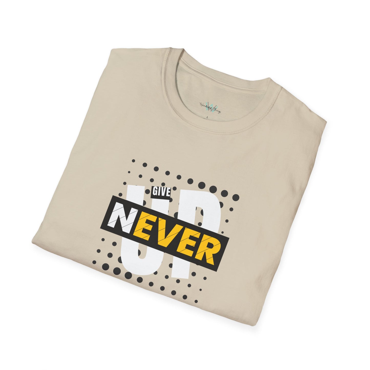 Never Give Up - Unisex Softstyle T-Shirt