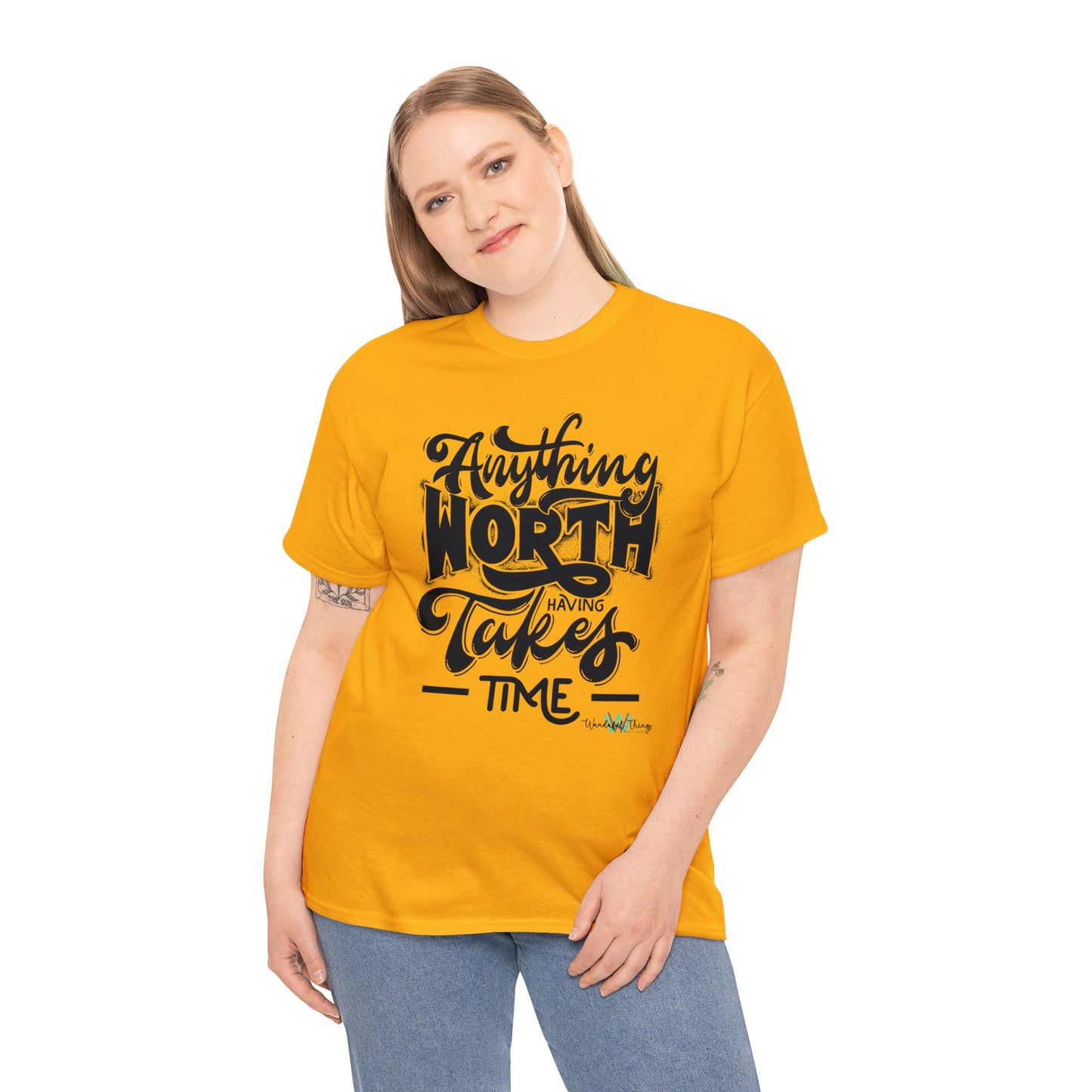 Anything Worth Having - Unisex Heavy Cotton Tee
