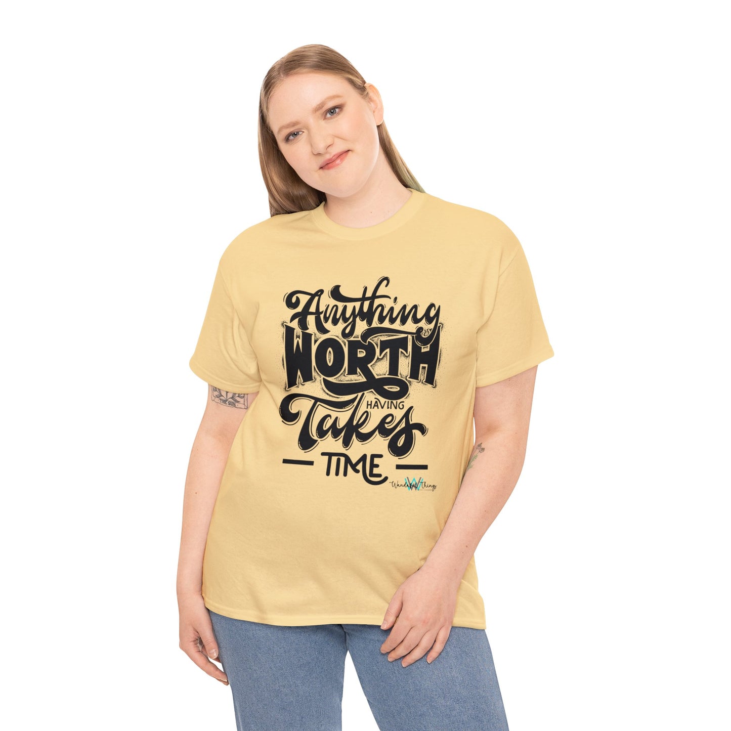 Anything Worth Having - Unisex Heavy Cotton Tee