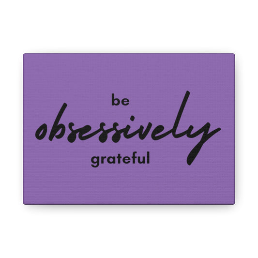 Grateful - Canvas Gallery Wraps - (purple)