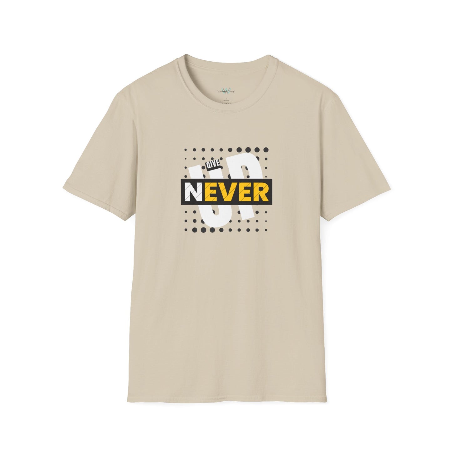 Never Give Up - Unisex Softstyle T-Shirt