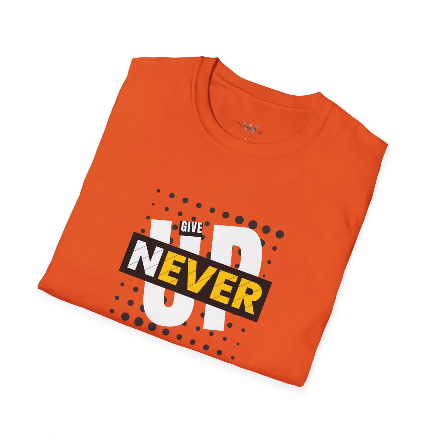 Never Give Up - Unisex Softstyle T-Shirt
