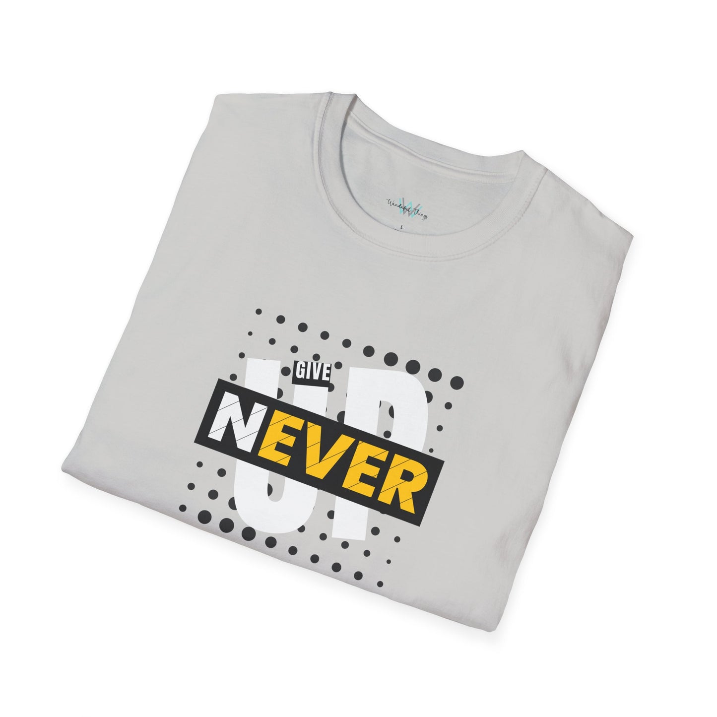 Never Give Up - Unisex Softstyle T-Shirt