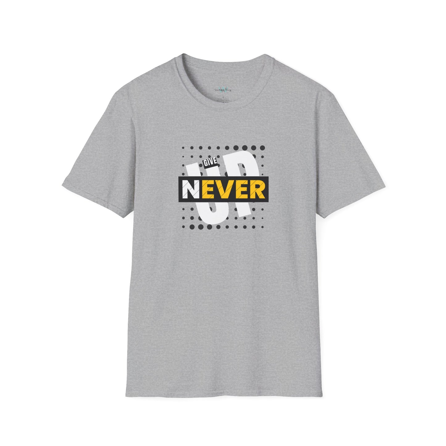 Never Give Up - Unisex Softstyle T-Shirt