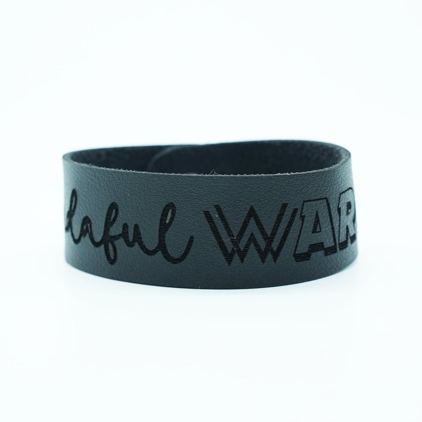 Wandaful Warrior Leather Cuffs w/ Inspirational Quotes